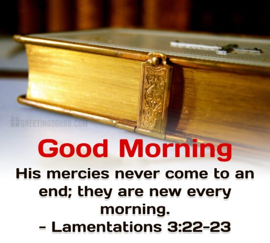 Good Morning Bible Verses