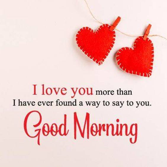 Red Heart Good Morning Wish For wife