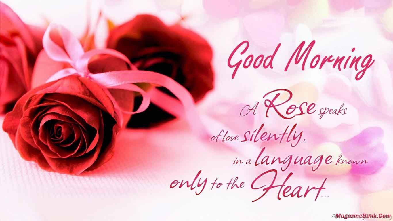 Good Morning With Romantic Rose Speaks